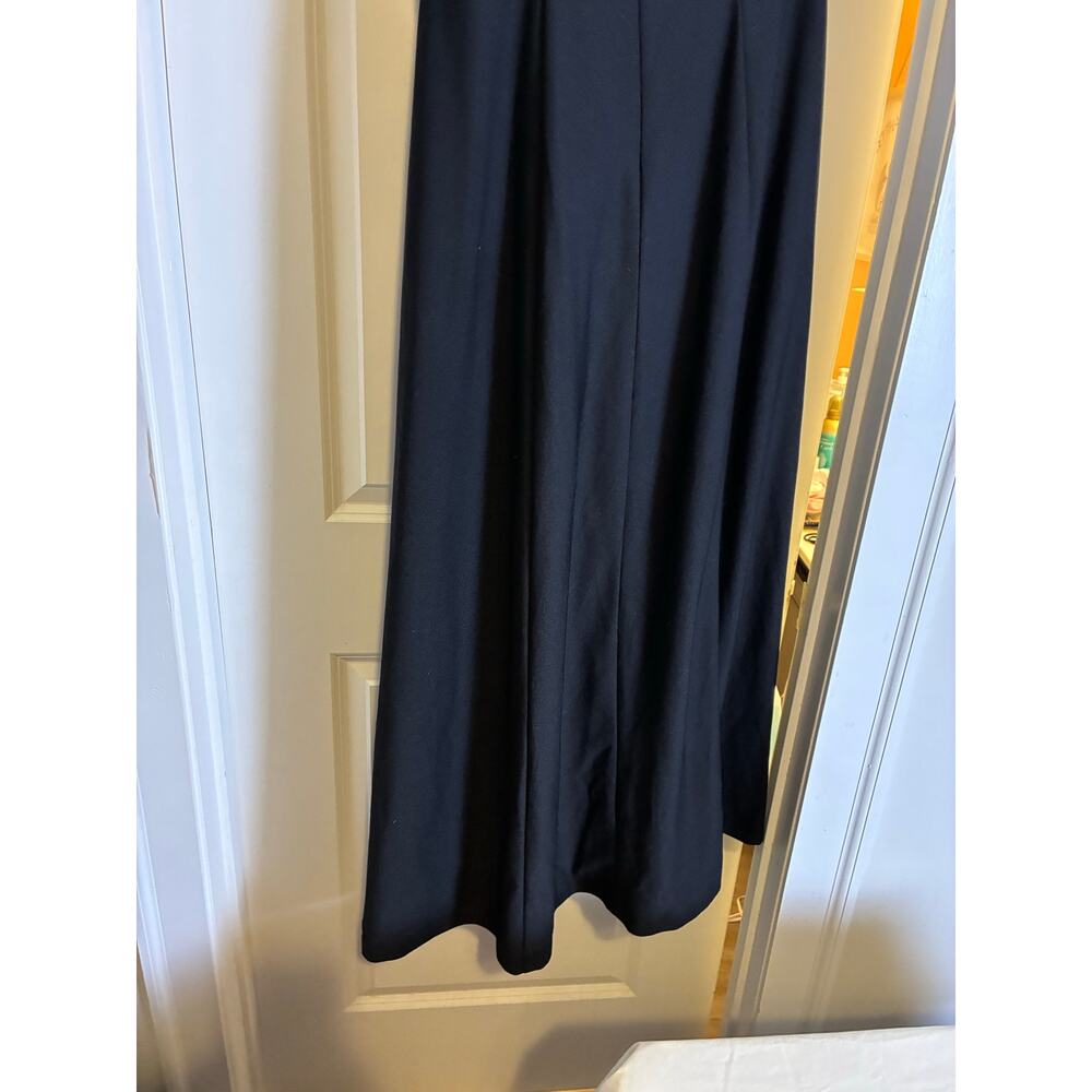 Black Formal Dress 4 Beaded Bodice Floor Length Evening Pageant USA Melisma - Picture 5 of 10